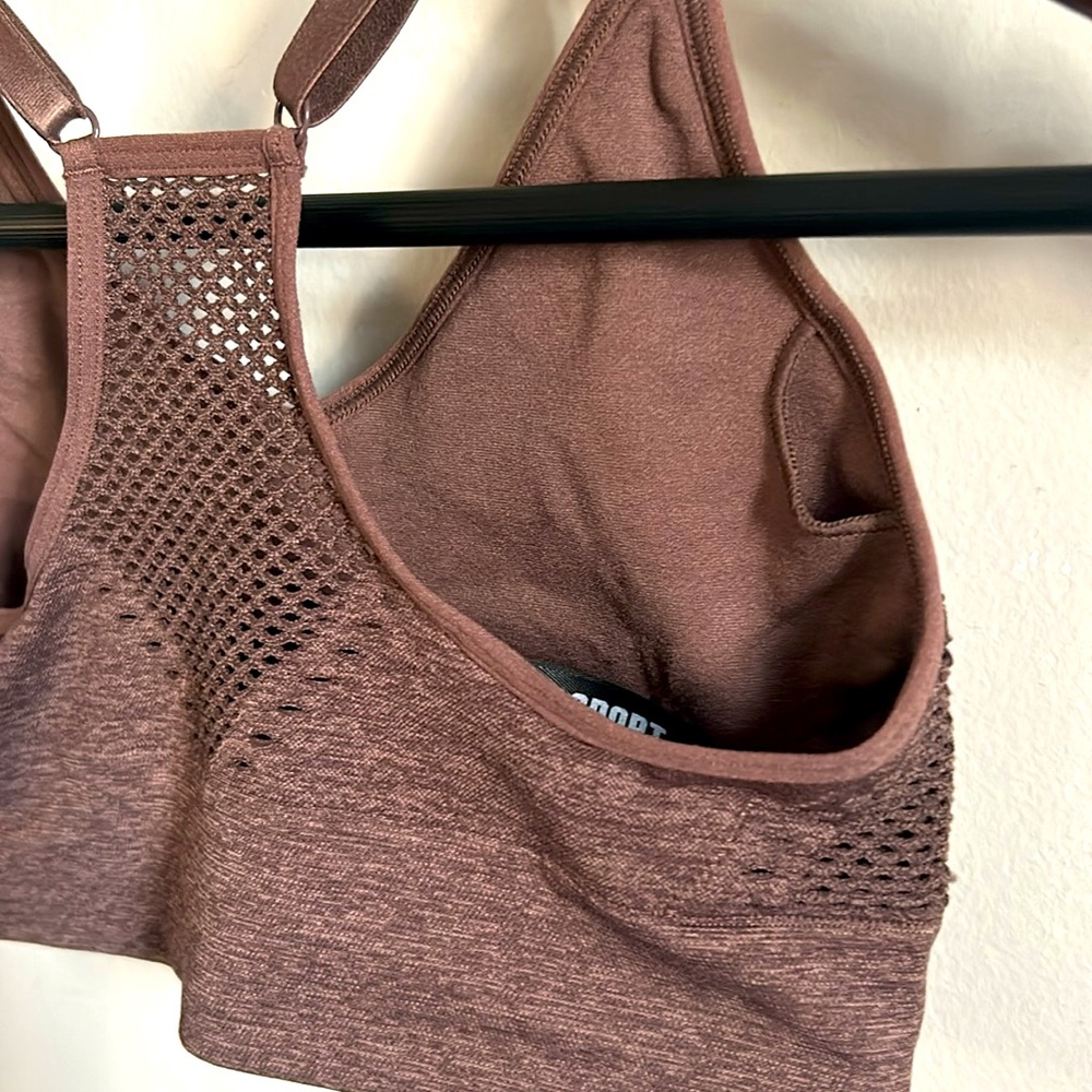 VS PINK SEAMLESS LIGHTLY LINED ATHLETIC SPORTS WORKOUT BRA - Picture 6 of 12